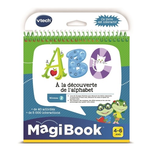 Piezīmju klade Vtech Magibook Interactive Book  ABC, Discovering The Alphabet (FR) image 1