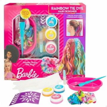 Парикмахерский набор Barbie Rainbow Tie Волосы с прядями Разноцветный