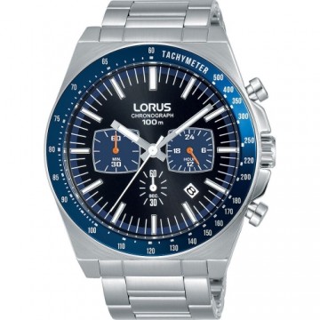 Мужские часы Lorus SPORTS Чёрный Серебристый (Ø 44 mm)