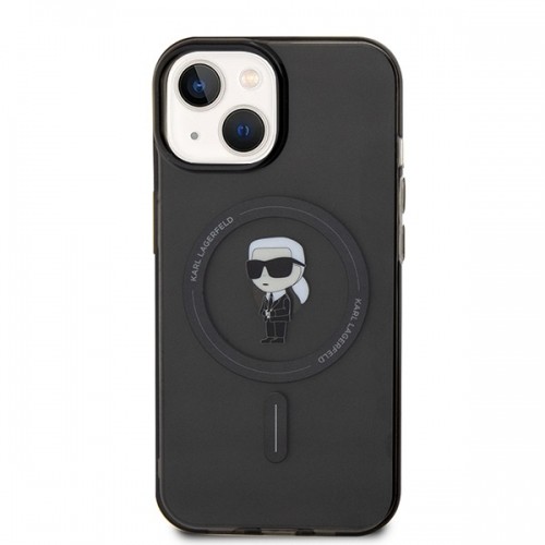 Karl Lagerfeld KLHMP14SHFCKNOK iPhone 14 | 15 | 13 6.1" czarny|black hardcase IML Ikonik MagSafe image 3