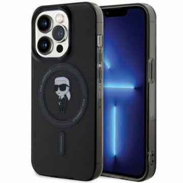 Karl Lagerfeld KLHMP14LHFCKNOK iPhone 14 Pro 6.1" czarny|black hardcase IML Ikonik MagSafe
