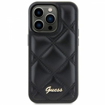 Guess GUHCS23FEPSQSQSK S23 FE S711 czarny|black hardcase Quilted Metal Logo