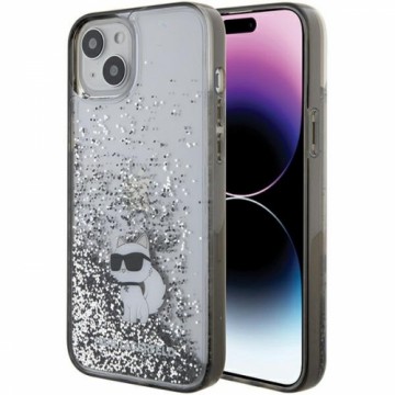 Karl Lagerfeld KLHCP15MLKCNSK iPhone 15 Plus 6.7" transparent hardcase Liquid Glitter Choupette