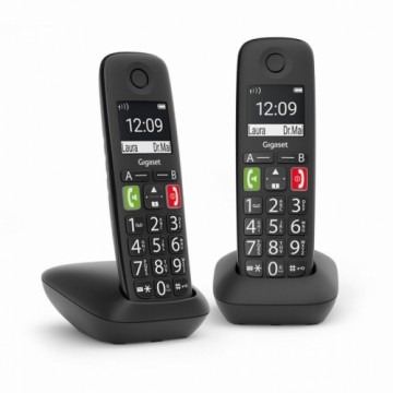 Беспроводный телефон Gigaset E290 Duo Чёрный