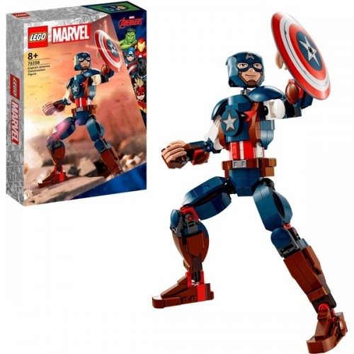 Lego 76258 Marvel Super Heroes Captain America Baufigur, Konstruktionsspielzeug image 1