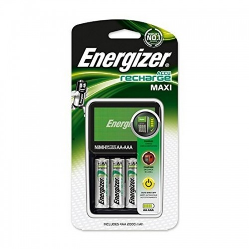 Lādētājs + uzlādējamas baterijas Energizer Maxi Charger AA AAA HR6 image 1