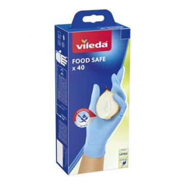 Одноразовые перчатки Vileda Food Safe 171015 M/L (40 штук)