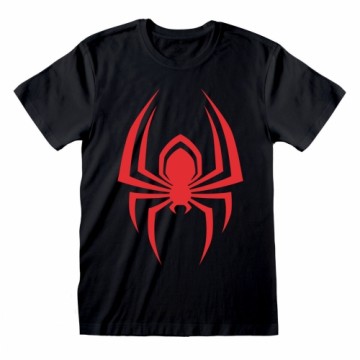Krekls ar Īsām Piedurknēm Spider-Man Hanging Spider Melns Unisekss