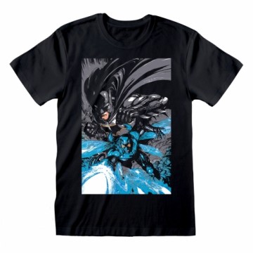 Krekls ar Īsām Piedurknēm Batman Team Up Melns Unisekss