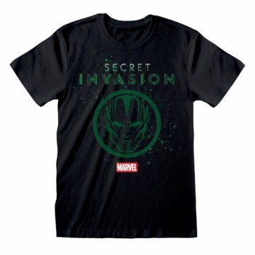 Krekls ar Īsām Piedurknēm Marvel Logo Icon Melns Unisekss