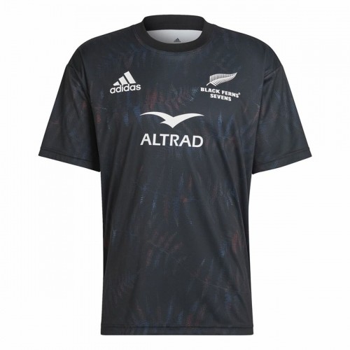 Vīriešu Krekls ar Īsām Piedurknēm Adidas Black Ferns Seven Melns image 1
