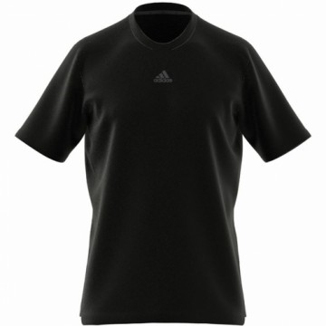 Vīriešu Krekls ar Īsām Piedurknēm Adidas Aeroready Melns