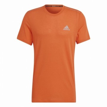 Vīriešu Krekls ar Īsām Piedurknēm Adidas X-City Oranžs