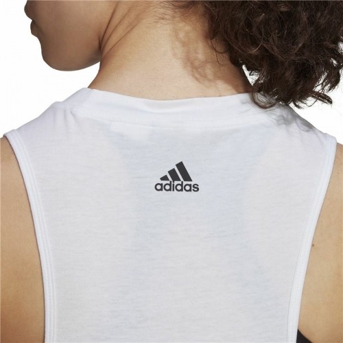 Женская футболка без рукавов Adidas AEROREADY Racerback  Белый image 2