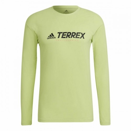 Vīriešu Krekls ar Garām Piedurknēm Adidas Terrex Primeblue Trail Laima zaļa image 1