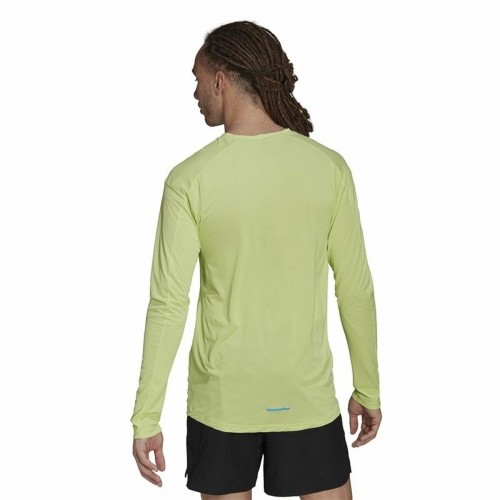 Vīriešu Krekls ar Garām Piedurknēm Adidas Terrex Primeblue Trail Laima zaļa image 5