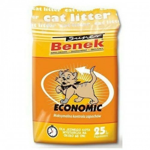 Песок для кошек Super Benek Economic Серый 25 L image 1