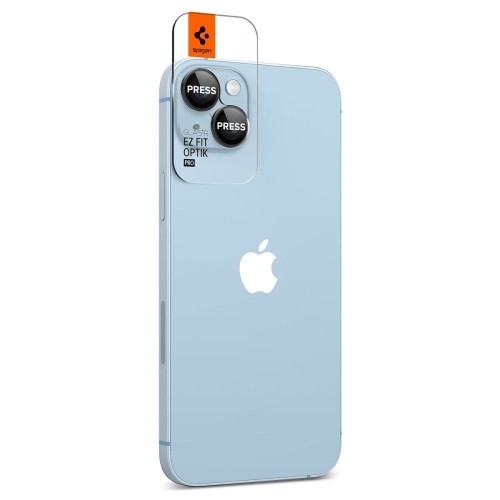 Apple Spigen OPTIK.TR "EZ FIT" CAMERA PROTECTOR 2-PACK IPHONE 14|14 PLUS BLACK COVER image 2