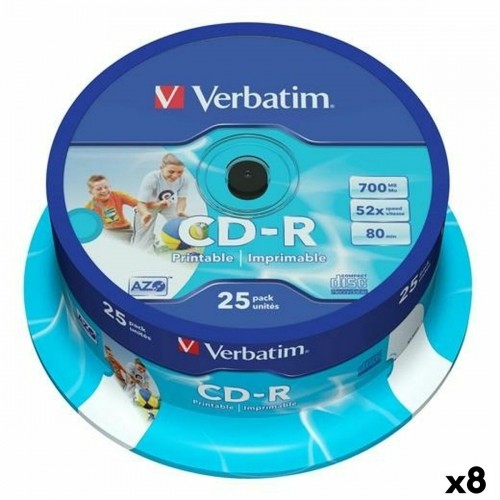 CD-R Verbatim 25 Daudzums 700 MB 50 MB/s (8 gb.) image 1