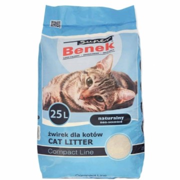 Песок для кошек Super Benek Compact Natural Бежевый 25 L