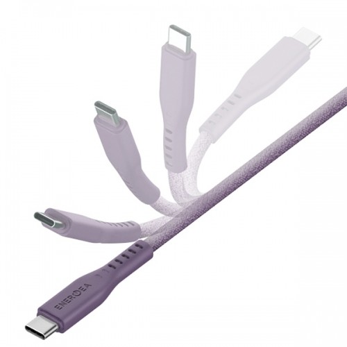 ENERGEA kabel Flow USB-C - Lightning C94 MFI 1.5m fioletowy|purple 60W 3A PD Fast Charge image 3