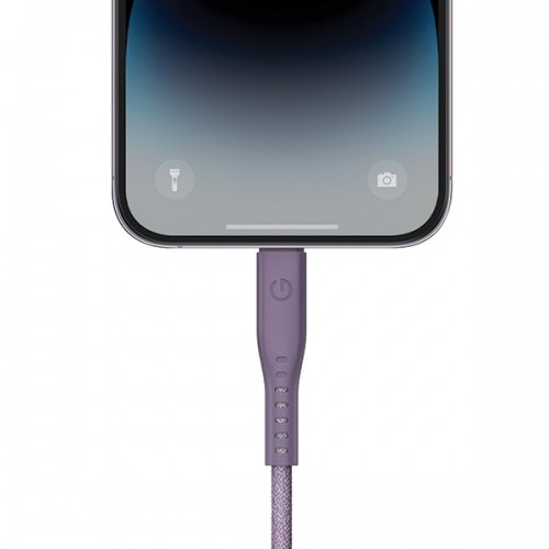 ENERGEA kabel Flow USB-C - Lightning C94 MFI 1.5m fioletowy|purple 60W 3A PD Fast Charge image 4