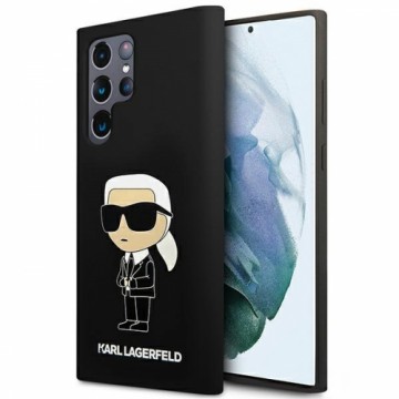 Karl Lagerfeld KLHCS23LSNIKBCK S23 Ultra S918 hardcase czarny|black Silicone Ikonik
