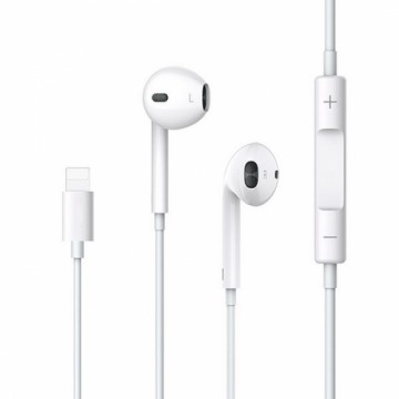 USAMS Słuchawki stereo EP-24 lightning iPhone 7|8|X|XS|XS Max|XR biały|white HSEP2401