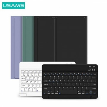 USAMS Etui Winro z klawiaturą iPad 10.2" zielone etui-biała klawiatura|green cover-white keyboard IP1027YR02 (US-BH657)