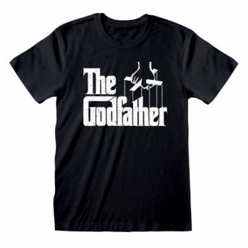 Krekls ar Īsām Piedurknēm The Godfather Logo Melns Unisekss