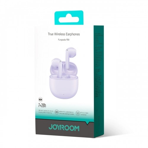 TWS Joyroom Funpods Series JR-FB1 Bluetooth 5.3 wireless headphones - purple image 5
