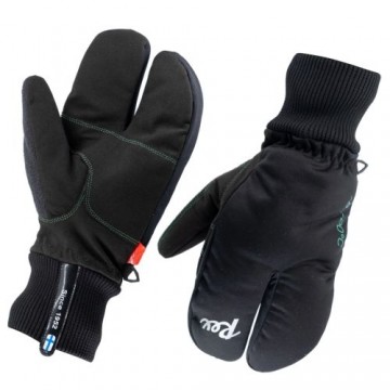 REX Green -8…-20°C Lobster Ski Glove / Melna / Zaļa / L