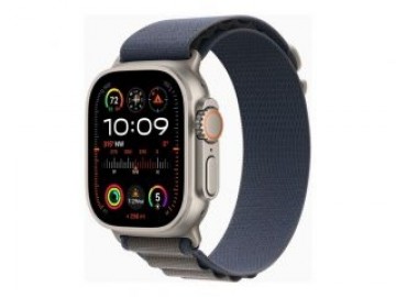 Apple  
         
       Watch Ultra 2 GPS + Cellular, 49mm Titanium Case with Blue Alpine Loop - Large