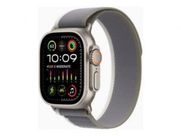 Apple  
         
       Watch Ultra 2 GPS + Cellular, 49mm Titanium Case with Green/Grey Trail Loop - M/L