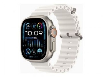 Apple  
         
       Watch Ultra 2 GPS + Cellular, 49mm Titanium Case with White Ocean Band