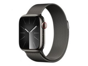 Apple  
         
       Watch Series 9 GPS + Cellular 41mm Graphite Stainless Steel Case with Graphite Milanese Loop