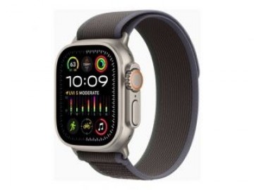 Apple  
         
       Watch Ultra 2 GPS + Cellular, 49mm Titanium Case with Blue/Black Trail Loop - M/L