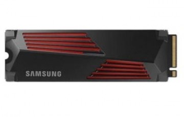 Samsung  
         
       SSD||990 PRO with Heatsink|4TB|M.2|PCIe Gen4|NVMe|TLC|Write speed 6900 MBytes/sec|Read speed 7450 MBytes/sec|TBW 2400 TB|MTBF 1500000 hours|MZ-V9P4T0CW