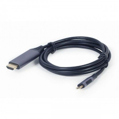USB-C - HDMI kaapeli GEMBIRD CC-USB3C-HDMI-01-6 Melns Pelēks 1,8 m image 1