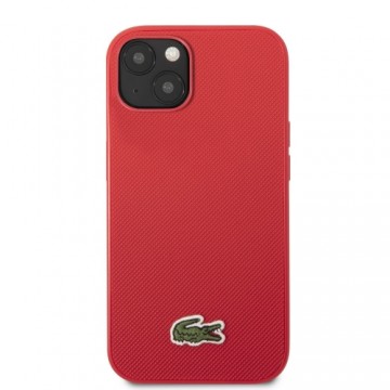 Lacoste Iconic Petit Pique Logo Case for iPhone 14 Plus Red