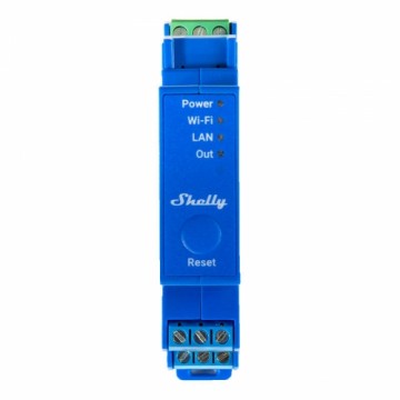 DIN Rail Smart Switch Shelly Pro 1 with dry contacts, 1 channe;