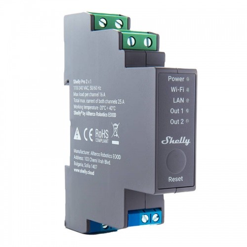 Dual-channel smart relay Shelly Pro 2 image 2