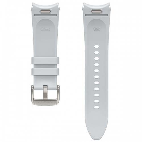 Pasek Hybrid Eco-Leather Band Samsung ET-SHR95SSEGEU do Watch6 20mm S|M srebrny|silver image 2