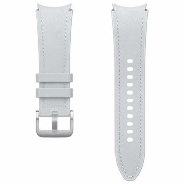 Pasek Hybrid Eco-Leather Band Samsung ET-SHR95SSEGEU do Watch6 20mm S|M srebrny|silver