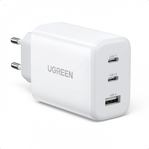 Ugreen fast wall charger 2x USB Type C | USB 65W PD3.0, QC3.0 | 4.0 + white (CD275) image 1