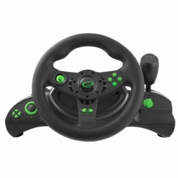 Гоночный руль Esperanza EGW102 педали Зеленый PC PlayStation 3