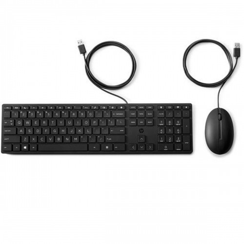 Клавиатура и мышь HP 9SR36AA#ABE Испанская Qwerty Чёрный image 1