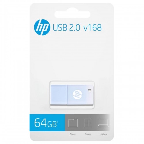USB Zibatmiņa HP X168 Zils 64 GB image 1