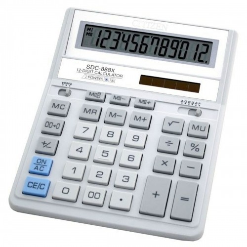 Kalkulators Citizen SDC888XWH                       Balts Melns Plastmasa 15,3 x 3,3 x 20,3 cm image 1