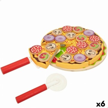 Деревянная игра Woomax Pizza 27 Предметы (6 штук)